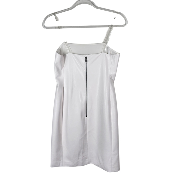 ALICE + OLIVIA FAUX LEATHER MINI DRESS - Picture 4 of 8